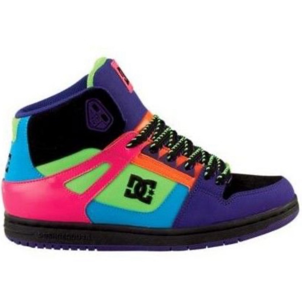 DC rebound high top skate shoes